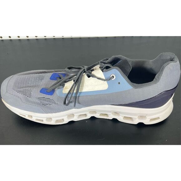 On Running Cloudstratus Grey Navy Blue Running Shoes size 14 main image 6